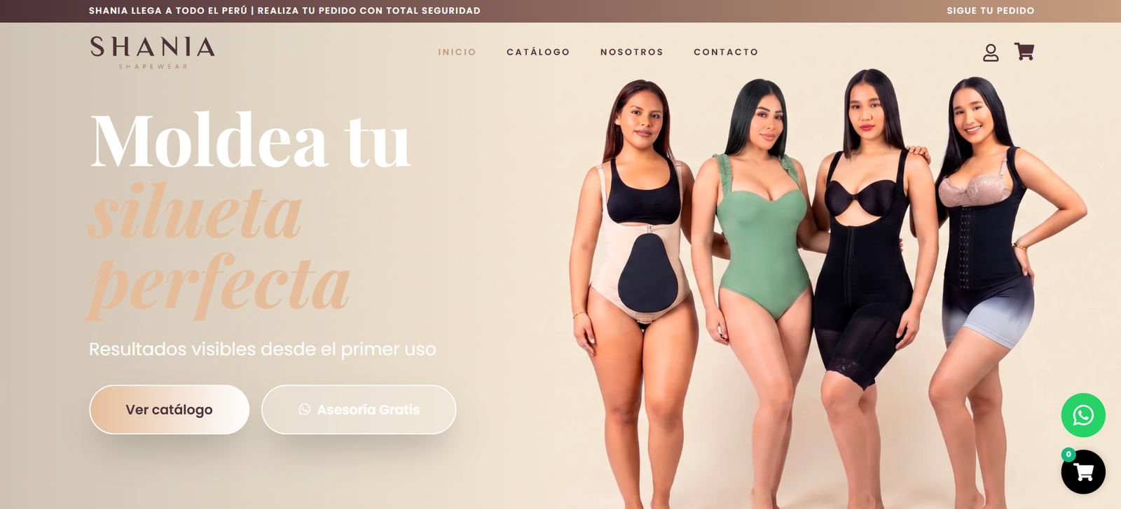 Mockup de tienda virtual responsiva